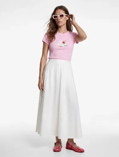 Resim Koton Kadın T-shirt 6SAK50037UK
