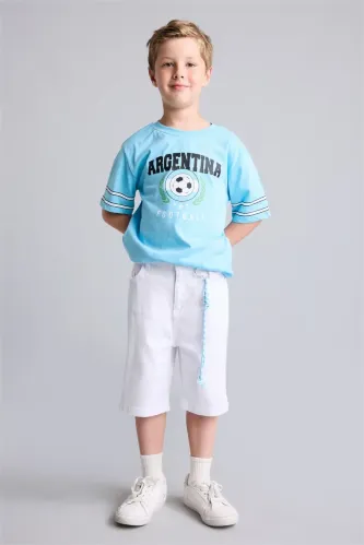 Resim Defacto Erkek Çocuk T-shirt H9731A8/BE500