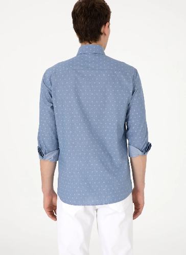 Resim U.S. Polo Assn. Bord Erkek Dokuma Gömlek 2108872