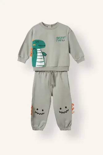 Resim Defacto  Erkek Bebek Sweat Takım I3754A5/KH434
