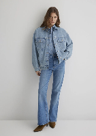 Resim Mavi Luna Kadın Jean Ceket M1110177-89165