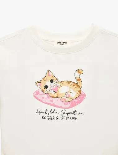 Resim Koton Kız Çocuk T-Shirt 6Skg10585Ak