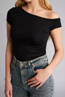Resim Defacto Kadın  T-shirt G5383AX/BK81