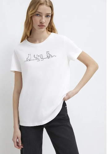 Resim Mavi Kadın T-shirt M1613721-620