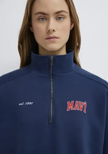 Resim Mavi Kadın Sweat M1S10373-70488