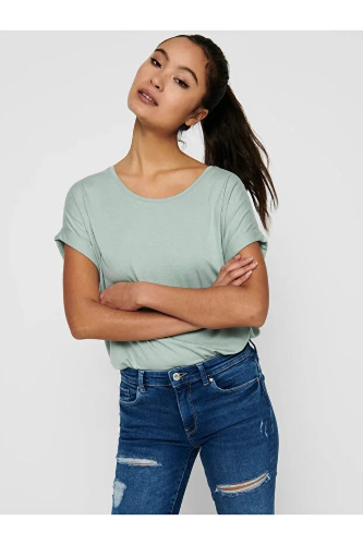 Resim Only Onlmoster S/S O-Neck Top Noos Jrs Kadın T-shirt 15106662