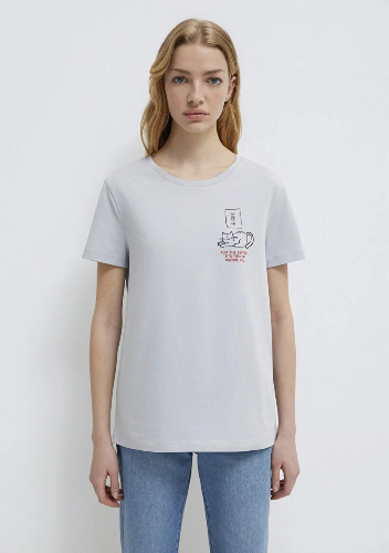 Resim Mavi Kadın T-shirt M1613722-70075