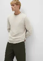 Resim Mavi Bisiklet Yaka Erkek Sweat M0S10457-35111