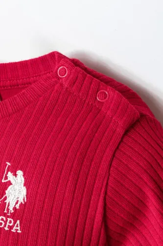 Resim U.S. Polo Assn Bebek Kız Bebek Sweat Takım USB2739