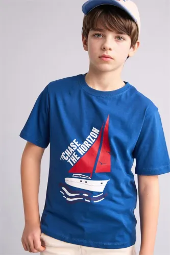 Resim Defacto Erkek Çocuk T-shirt H4316A8/BE331