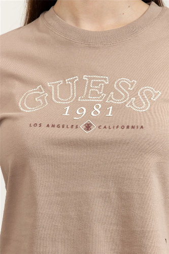 Resim Guess Athleisure  Kadın  T-shirt V6GI04K2965-A10L Arıanna Ss Cn Boxy T-Shırt