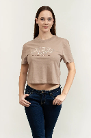 Resim Guess Athleisure  Kadın  T-shirt V6GI04K2965-A10L Arıanna Ss Cn Boxy T-Shırt