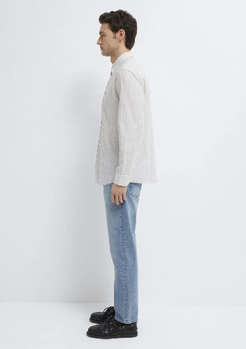 Resim Mavi Erkek Uzun Kol Gömlek M0212004-91559