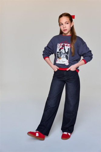 Resim Defacto Kız Çocuk Sweat E6759A8/AR58