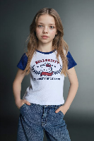 Resim Defacto Kız Çocuk T-shirt G8186A8/WT34