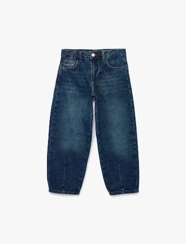 Resim Koton Kız Çocuk Jean Pantolon 7WKG40007AD