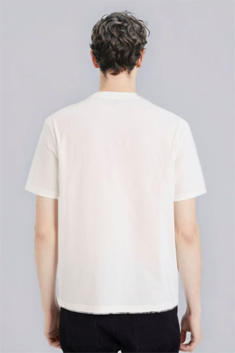 Resim Defacto Erkek T-shirt V7699AZ/WT32