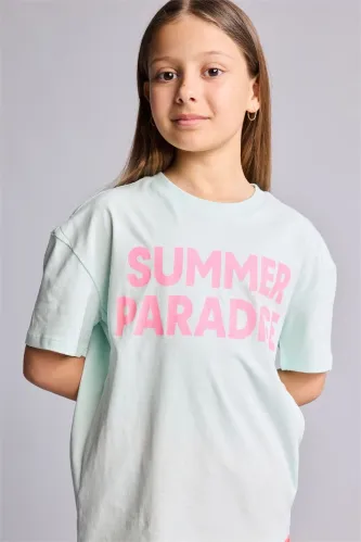 Resim Defacto Kız Çocuk T-shirt H7246A8/TR142