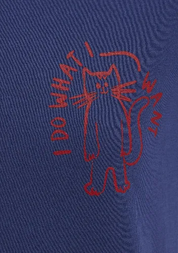 Resim Mavi Kadın T-shirt M1613873-70498