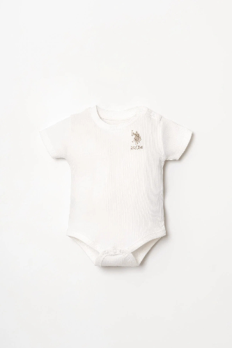 Resim U.S. Polo Assn Bebek Kız Bebek Üçlü Body Usb2953