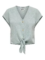 Resim Only Onlsıesta Ss Knot Lın Bl Shırt Pnt Noos Kadın Gömlek 15322270