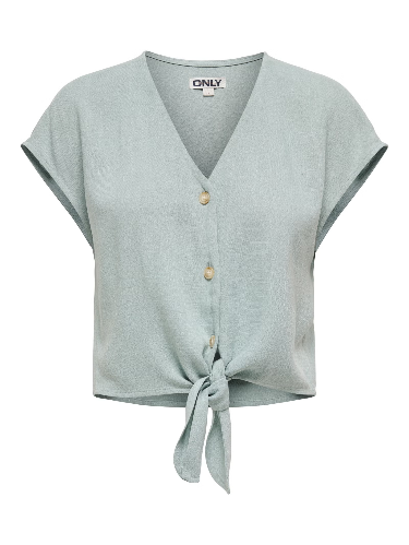 Resim Only Onlsıesta Ss Knot Lın Bl Shırt Pnt Noos Kadın Gömlek 15322270