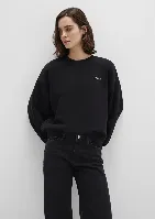 Resim Mavi Yuvarlak Yaka Logo Kadın Sweat M1S10490-900