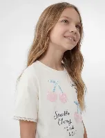 Resim Koton Kız Çocuk T-shirt 6SKG10551AK