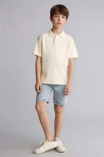 Resim Defacto Erkek Çocuk T-shirt H0913A8/WT46
