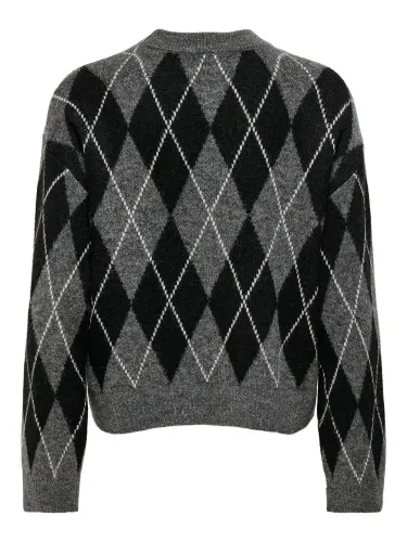 Resim Only Jdybıanka L/S Argyle Pullover Knt Kadın Kazak 15381327