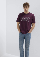 Resim Mavi Erkek T-shirt M0611711-70434